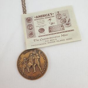 Vtg Medallion Coin 1776-1976 Spirit of ‘76 Bicentennial Liberty Cradle Brass